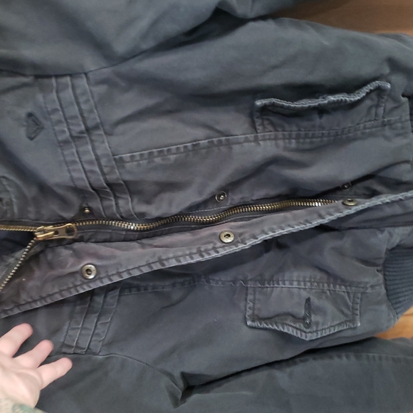 EUC! ROXY bomber with detachable faux fur hood - Picture 4 of 7